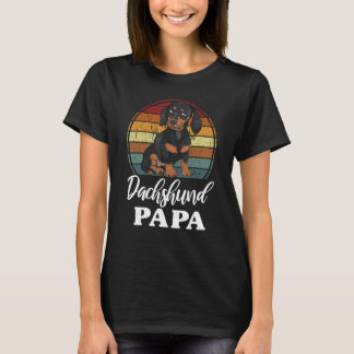 Vintage Dachshund Pappa Weenie Wiener Hund fath T Shirt