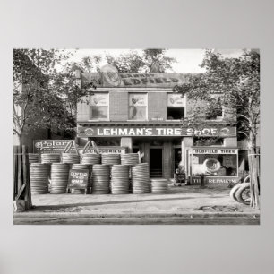 Vintage Däck Shop Poster