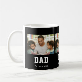 Vintage Dad Established Gift Photo Kaffemugg