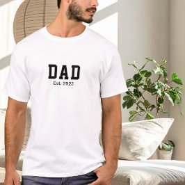 Vintage Dad Established Gift T Shirt