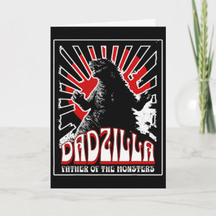Vintage Dadzilla Fader Of The Monsters Fars Dag Kort
