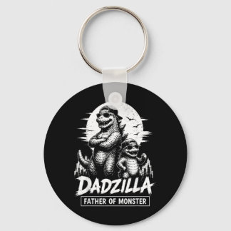 Vintage Dadzilla Fader till monster Pappa Son Nyckelring