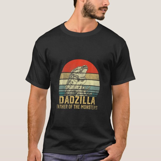 Vintage Dadzilla Far i Monsters Shirt Funn T (Framsida)