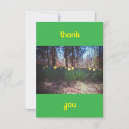 Vintage Daffodil - tackkort Tack Kort