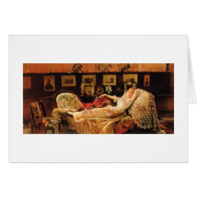 Vintage - Dag Dreaming Dam, Hälsningskort (Framsidan Horizontal)