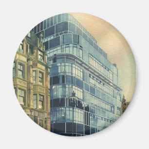 Vintage Daily Express Building på Fleet Street Magnet
