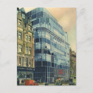 Vintage Daily Express Byggnad på Fleet Street Vykort