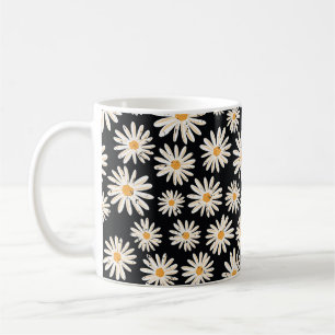 Vintage Daisy blommar sömlös vintage mönster. Di Kaffemugg