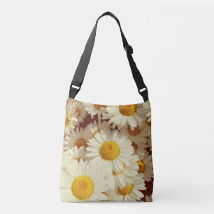 Vintage daisy blommor axelväska