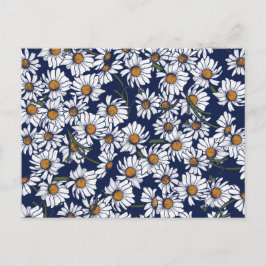 Vintage Daisy Daisy Garden Mönster Gardener Vykort