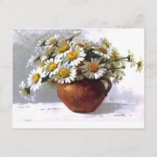 Vintage Daisy Vas Vykort