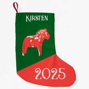 Vintage Dala Horse Liten Julstrumpa
