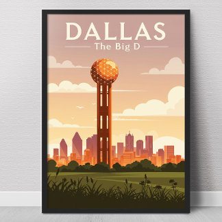 Vintage Dallas Poster