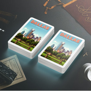 Vintage Dallas Texas Casinokort