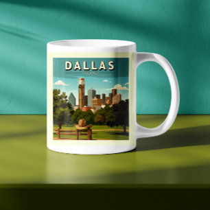 Vintage Dallas Texas Kaffemugg