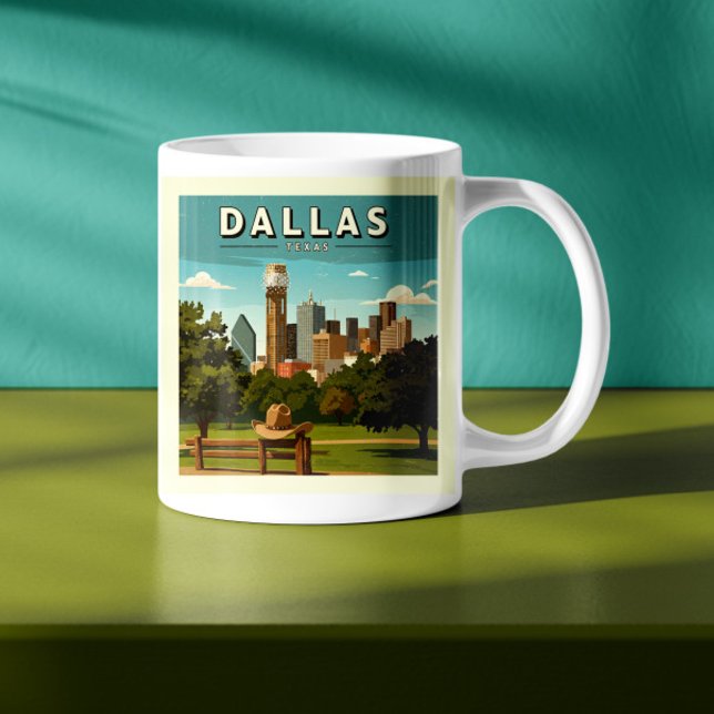 Vintage Dallas Texas Kaffemugg (Skapare uppladdad)