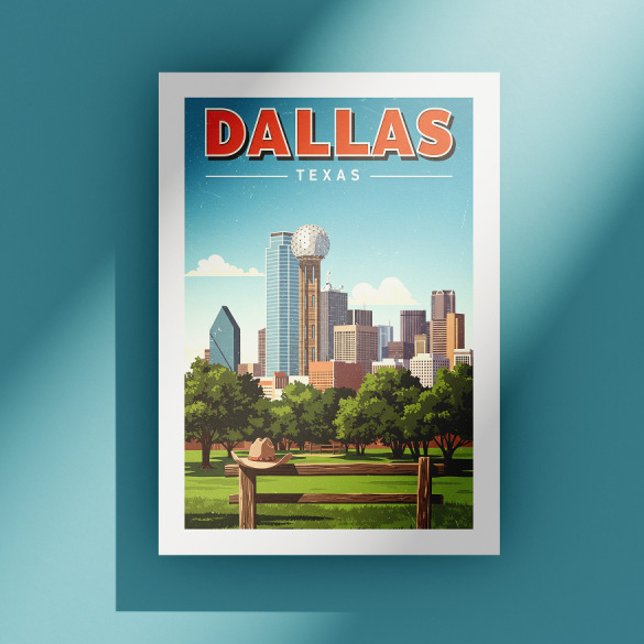 Vintage Dallas Texas Vykort (Skapare uppladdad)