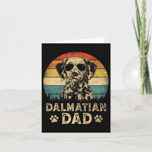Vintage Dalmatian Pappa Hundälskare Far#39;s Dag T Kort