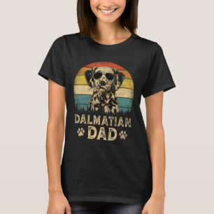 Vintage Dalmatian Pappa Hundälskare Far#39;s Dag T Shirt