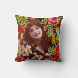 Vintage Dam Cameo i Ro Pillow Kudde