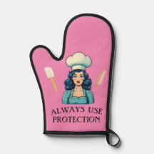 Vintage Dam Funny Oven Mitt