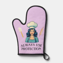 Vintage Dam Funny Oven Mitt