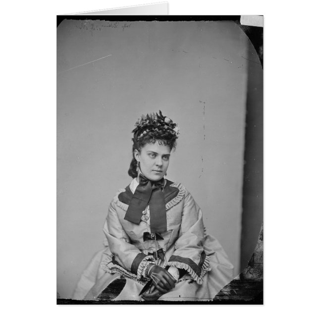 Vintage Dam Hälsningskort (Framsidan)