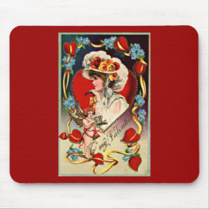 Vintage Dam My Valentine Mousepad Musmatta