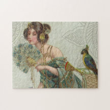 Vintage Dam och Parrot