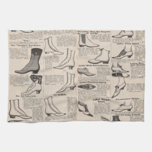 Vintage Dam Shoes Catalog - 1900-talet Mode Kökshandduk