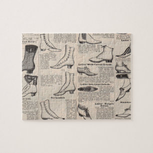 Vintage Dam Shoes Catalog - 1900-talet Mode Pussel