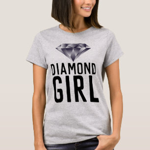VINTAGE Dam-T-Shirts DIAMOND GIRL T Shirt