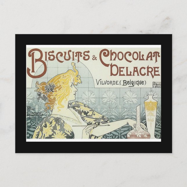 Vintage Dam vykort (Framsida)