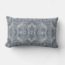 Vintage Damask Blommönster Light Blue - Pillow Lumbarkudde
