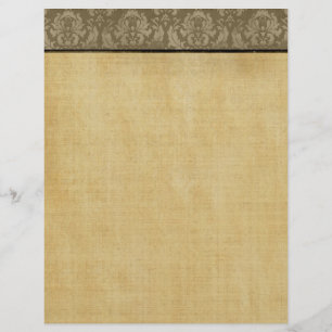 Vintage Damask Gräns Papper bakgrundsbelysning för Reklamblad