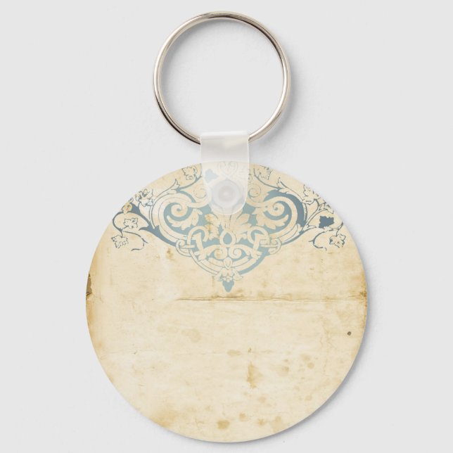 Vintage Damask Nyckelring (Framsida)