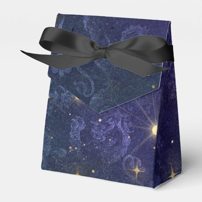 Vintage Damask Presentaskar (Framsidan Sidan)