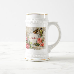 Vintage Damask Ro Stein Sejdel