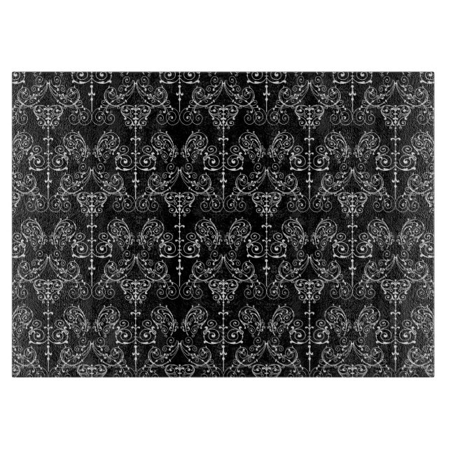 Vintage Damask Tapet - vit + rygg. (Framsidan)