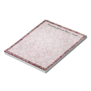 Vintage Damask Vin, Personlig Anteckningsblock