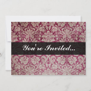 Vintage Damask Vin, Personlig Inbjudningar
