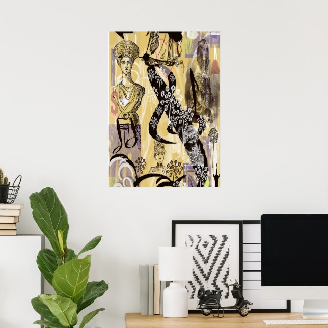 Vintage damer poster (Hemmakontoret)