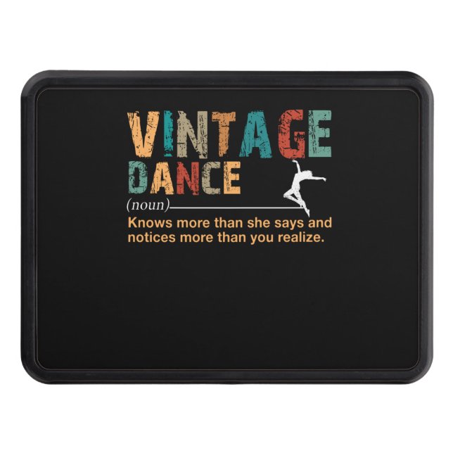 Vintage Dance Definition Dance Älskare Gift Dragkroksskydd (Framsidan)