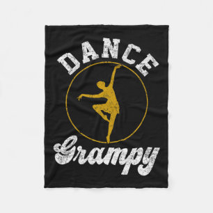 Vintage Dance Grampy Dance Älskare Fars dag Premi Fleecefilt