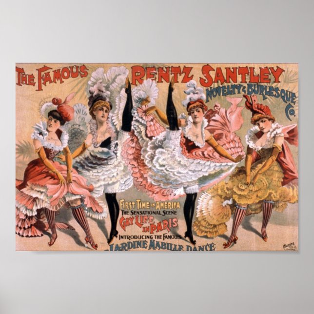 Vintage Dance Troop Advertisement Poster (Framsidan)