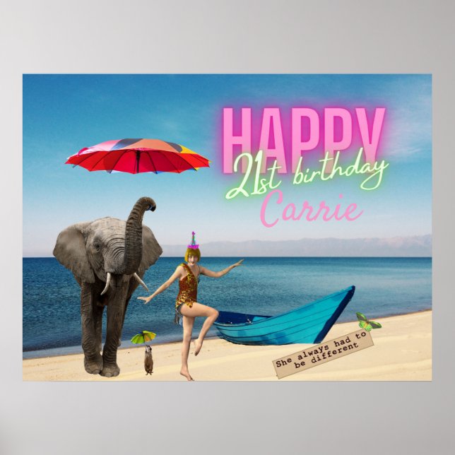 Vintage Dancer 21:a födelsedag Poster (Framsidan)