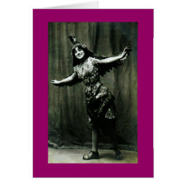 Vintage Dancer Hälsningskort