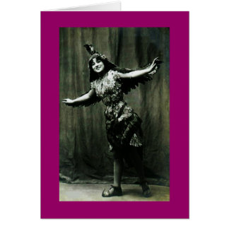 Vintage Dancer Hälsningskort