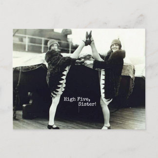 Vintage Dancer High Fem Grattisar Vykort