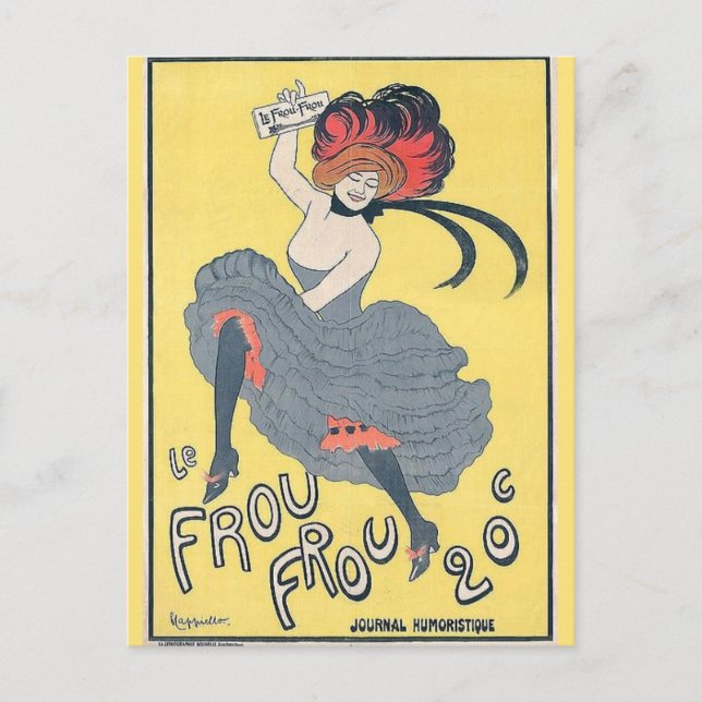 Vintage Dancer, redigera text Postkort Vykort (Framsida)